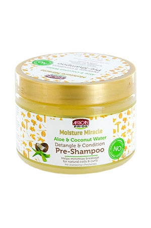 AFRICAN PRIDE Moisture Miracle Aloe & Coconut Water Pre-Shampoo (12oz), Sareya Beauty Supply Store in Calgary Alberta Canada